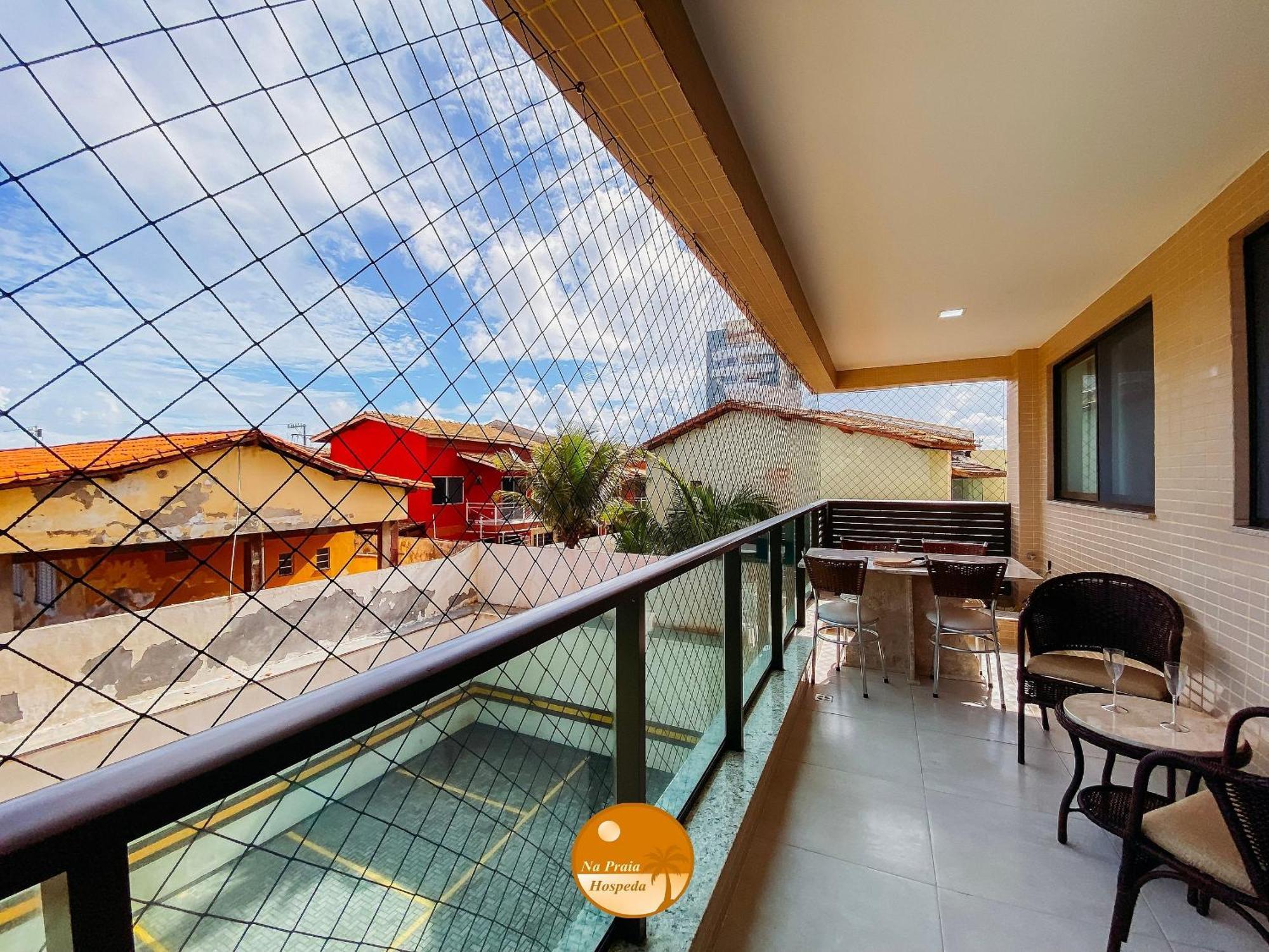 Pe Na Areia, Piscina Borda Infinita, Vaga De Garagem, Portaria 24 Hs Lägenhet Salvador Rum bild